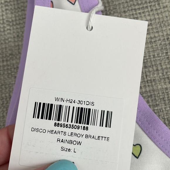 NWT Roller Rabbit Disco Hearts Leroy Bralette - Picture 3 of 7